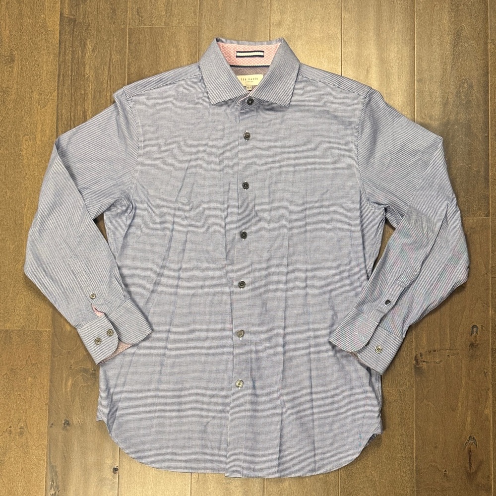Ted Baker Light Blue Casual Button-Down Shirt